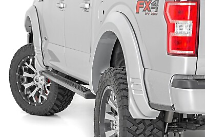 #ad Rough Country SF1 Fender Flares G1 Absolute Black for Ford F 150 2015 2017 $329.95
