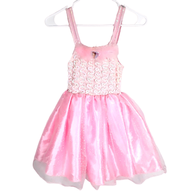 #ad Girls Pink Barbie Dress Halloween Costume Dress Up Creative Designs $18.99