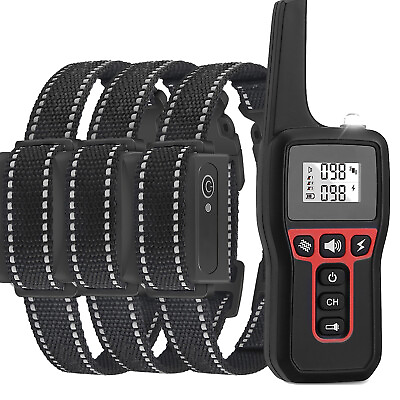 #ad #ad 3280FT Dog Training Collar Rechargeable Remote Beep Shock Pet Waterproof Trainer $18.87
