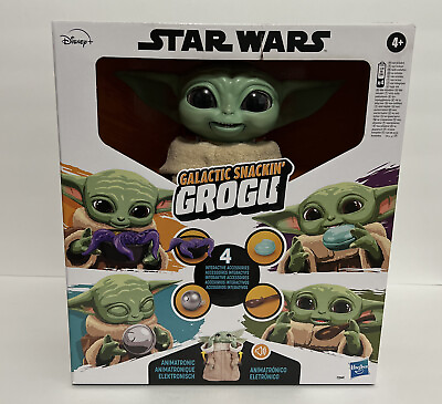 #ad New Star Wars Galactic Snackin Grogu Animatronic Toy Figure Baby Yoda F2849 $39.00