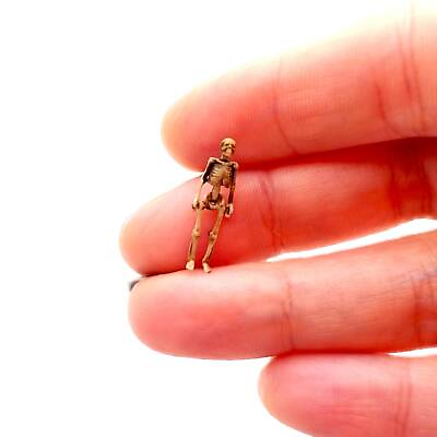 #ad Human Skeleton HO scale 1:87 Artisan Dollhouse Miniature Art Supplies $13.00