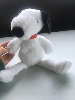 #ad USED NEEDS NEW SQUEAKER 13quot; Plush SNOOPY Dog Toy Red Collar Stuffed Peanuts $12.64