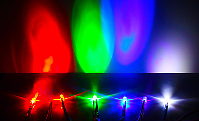 #ad 10pcs 5mm LED 9 12V Pre Wired White Red Blue Green UV Light Emitting Diode Lamp $5.95