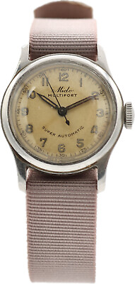 #ad Vintage 28mm Mido Multifort Men#x27;s Bumper Automatic Wristwatch 817 Swiss Steel $200.00