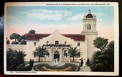 #ad Vintage Postcard 1915 Texas State Bldg. Panama Pacific Expo San Francisco CA $10.00
