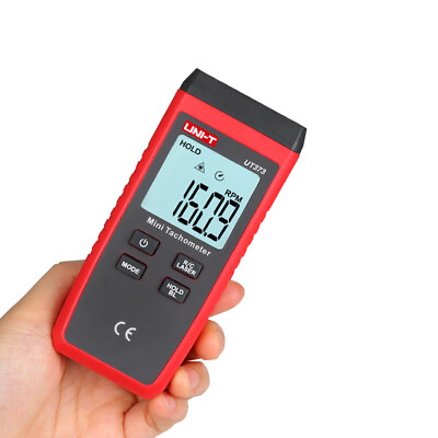 #ad UNI T Mini Digital Laser Tachometer Auto RPM Meter Non Contact LCD 10 99999RPM $22.67