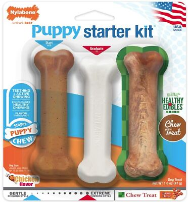 #ad Dog Nylabone Puppy Starter Kit 3 Pack $18.48