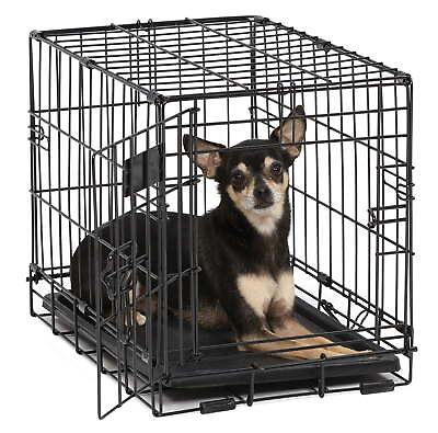 #ad Single Door Metal Dog Crate 18L x 12W x 14H in $22.99