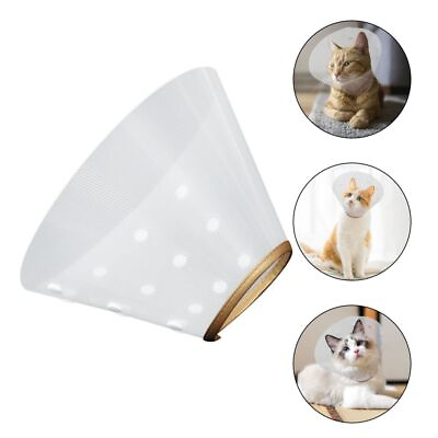 #ad Cat Recovery Neck Cone Cone Of Shame Cat Recovery Collar Adjustable Pet Cone $9.49