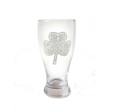#ad Irish Shamrock Clear Glass Free Personalized Engraving $20.45