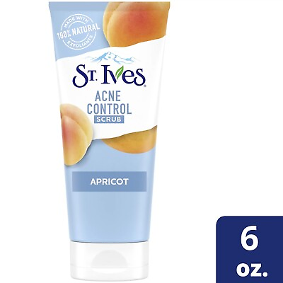 St. Ives Acne Control Apricot Face Scrub Skin Clear Soft And Glowing 6 oz. $5.47