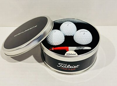 #ad Titleist Collectors Tin Set Pro V1 Golf Balls Marker Sharpie Golfing Gift $29.99