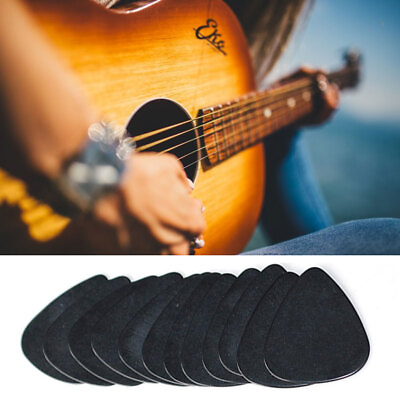 #ad 10 Pieces Musical Accessories Black Celluloid 0.5mm Guitar Picks Plectrumsc bg u $7.32