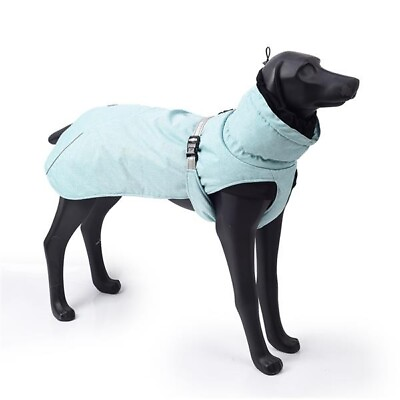 #ad Dog Winter Jacket with Waterproof Warm Polyester Filling Fabric （blue ，size M） $10.10