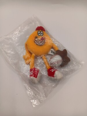 #ad Vintage Campbell#x27;s SpaghettiOs quot;The Oquot; Plush Keychain Baseball Poseable  $7.99