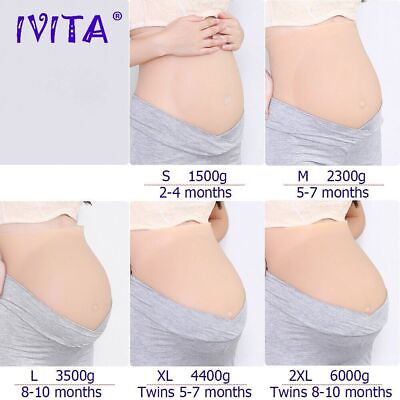 #ad Silicone Fake Pregnancy Belly Artificial Pregnant for Crossdresser Shemale $126.72