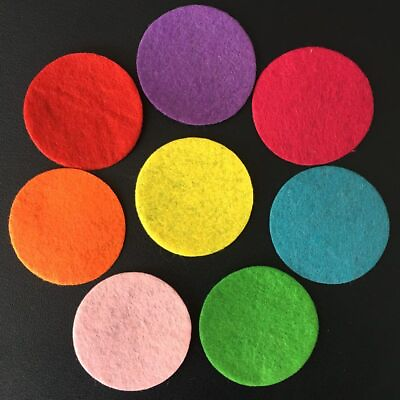 #ad 200pcs Mix Color Padded Felt Round Shape Craft DIY Appliques Clothing Decoration $8.17