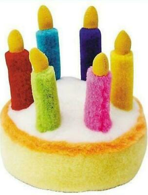 #ad Multipet Birthday Cake Plush Dog Sound Toy Plays HAPPY BIRTHDAY Music Song $8.95