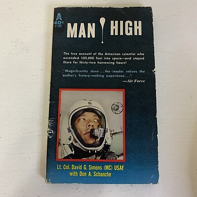 #ad Man High Mass Market Paperback Book Avon Books By Lt. Col. David G. Simons MC $24.00