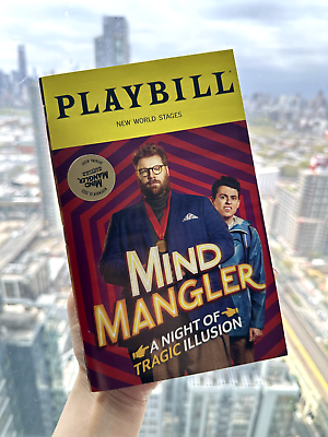 #ad Opening Night Broadway Playbill “Mind Mangler” New World Stages November 2023 $10.00