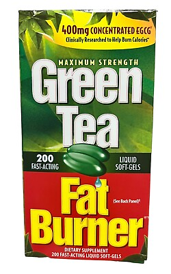 #ad Applied Nutrition Green Tea Fat Burner 400mg Weight Loss Pills 200 Softgels $22.97