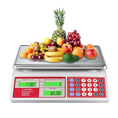 #ad CAMRY Digital Price Computing Scale 66lb 30kg Commercial Produce Scale with S... $116.56