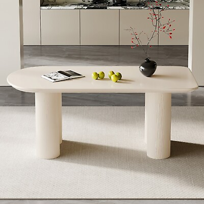 #ad Modern Living Room Dining Table Kitchen Table White Breakfast Table 70.87#x27;#x27; $832.98