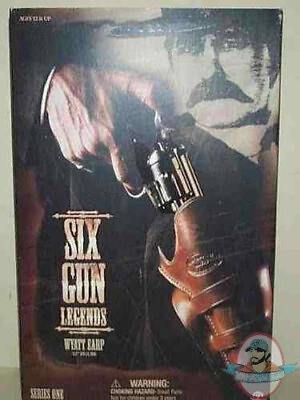 #ad Sideshow Six Gun Legends Wyatt Earp Action Figure 12quot; Series One 2001 NIB $179.00