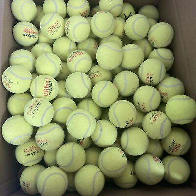 #ad GREAT DOG TOYS 155 USED TENNIS BALLS FAST SHIPPING. WE REUSE TO BE GREEN $89.99