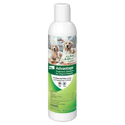 #ad Advantage Flea and Tick Treatment Shampoo for Dogs and Puppies 8 oz $14.59