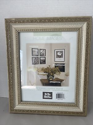 #ad Victorian Style Photo Frame Holds 8x10” Picture Gold Gilt Ornate Wall Hanging $26.95