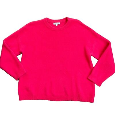 #ad Newbury Kustom Drop Shoulder Crewneck Cozy Pullover Sweater Pink—Women’s Size L $15.99