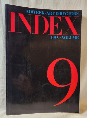 #ad 1983 Vintage Pop Culture Adweek Art Directors Index USA Volume 9 Roto Vision $19.95