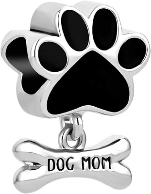 #ad Pandora Charms Bracelet Dog Mom Charm Authentic 925 Silver Charm Pet Animal C... $7.49