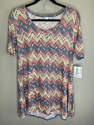 #ad LuLaRoe XS Perfect T Shirt #2416 Beautiful Soft Pattern $12.48