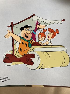 #ad The Flintstones Family Car Limited Edition Sericel The Flintstones COA $88.99
