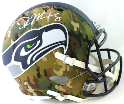 #ad DK Metcalf Signed Seattle Seahawks F S Camo Speed Helmet Beckett W Auth *White $449.00
