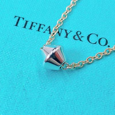 #ad Exquisite Rare Tiffany Barrel Necklace Old Silver 925 $182.82