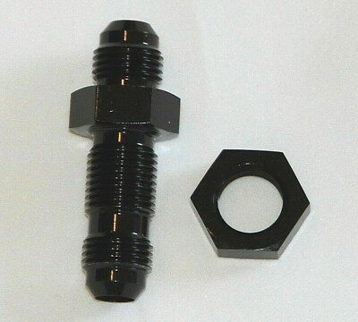 #ad 8 AN Bulkhead union Full Flow Fitting Adapter with 1 nut $12.99