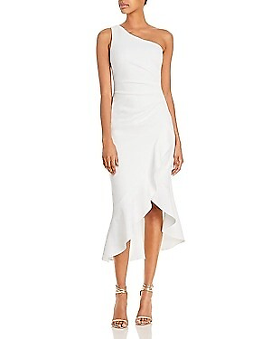 #ad Aqua WHITE Women#x27;s Off the Shoulder Crepe Cocktail Dress US 6 $100.44