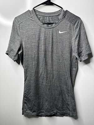 #ad Women’s Nike Dri Fit Small Athletic Short Sleeve T Shirt Grey Quick Dri $14.99