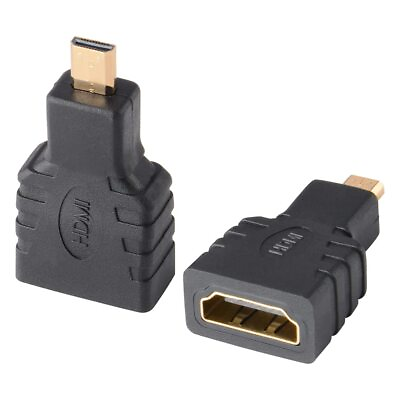 #ad Micro HDMI to HDMI Adapter 2 Pack Gold Plated HDMI Female to Micro HDMI Ma... $13.60