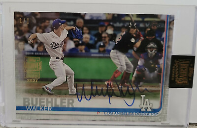 #ad Walker Buehler Topps Archives On Card Autograph 2019 VARIATION 1 1 $375.00