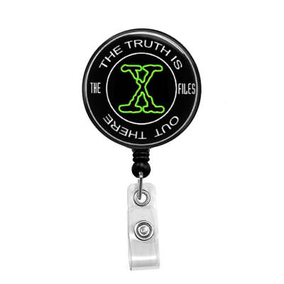#ad X Files The Truth is Out There Retractable Badge Holder Badge Reel Lanyar $7.95