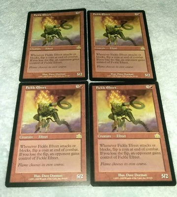 #ad 4x Fickle Efreet MTG Prophecy LP MAGIC THE GATHERING 4x $5.99