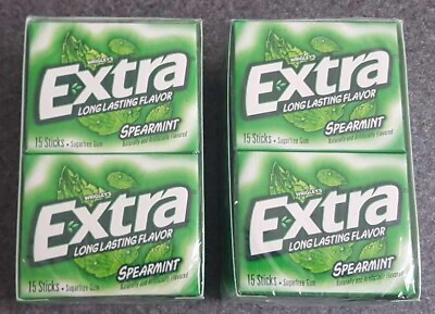 #ad 2 Boxes 10x Packs Wrigley#x27;s Extra Spearmint Gum 15 Sticks Per Pack BB 10 24 $24.95