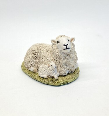 #ad Vintage Stef Sheep With Lamb Figure Made in England $29.00