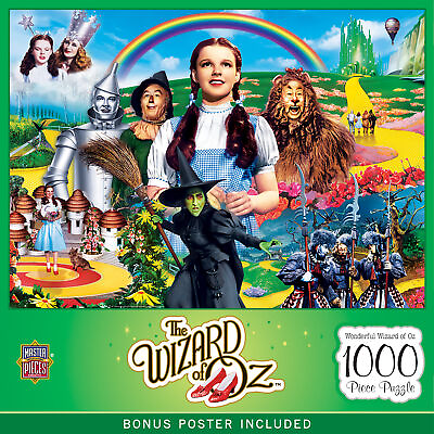 #ad MasterPieces Wonderful Wizard of Oz 1000 Piece Jigsaw Puzzle $18.99