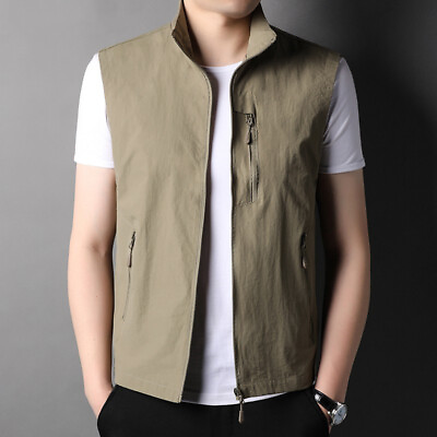 #ad Summer New Vest Men#x27;s Jacket Jacket Jacket Ultra thin Protection Clothing Vest $32.59