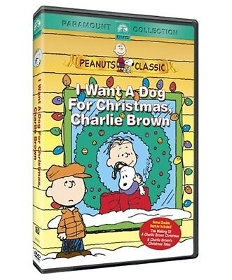 I Want a Dog for Christmas Charlie Brown DVD $6.08